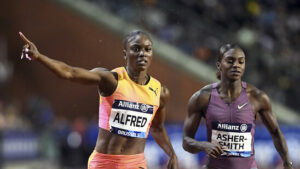 100-m-Sieg für Sprinterin Julien Alfred