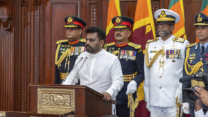 Marxist Dissanayake als neuer Präsident Sri Lankas vereidigt