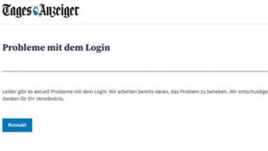 Hackerangriff verursacht Login-Probleme bei Schweizer Medien