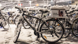 Stellenweise liegt über 20 Zentimeter Schnee im Flachland