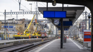 Genfer Bahnhof zwanzig Stunden lang ohne Züge