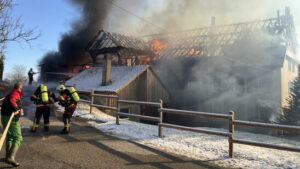 30 Rinder bei Bauernhofbrand in der Waadt verendet