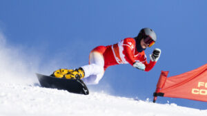 Flurina Bätschi in Bad Gastein knapp neben dem Podest